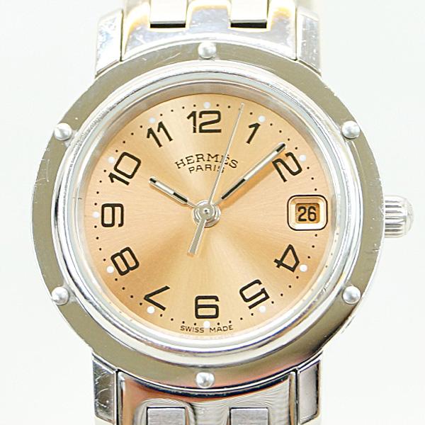 HERMES エルメス クリッパー CL4.210 ピンク文字盤 レディース HERMES エルメス クリッパー CL4.210 ピンク文字盤 レディース