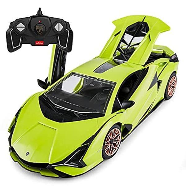 ホビーラジコン、あっくん 1/18 ランボルギーニ・シアン ラジコンカーキット パチ組み