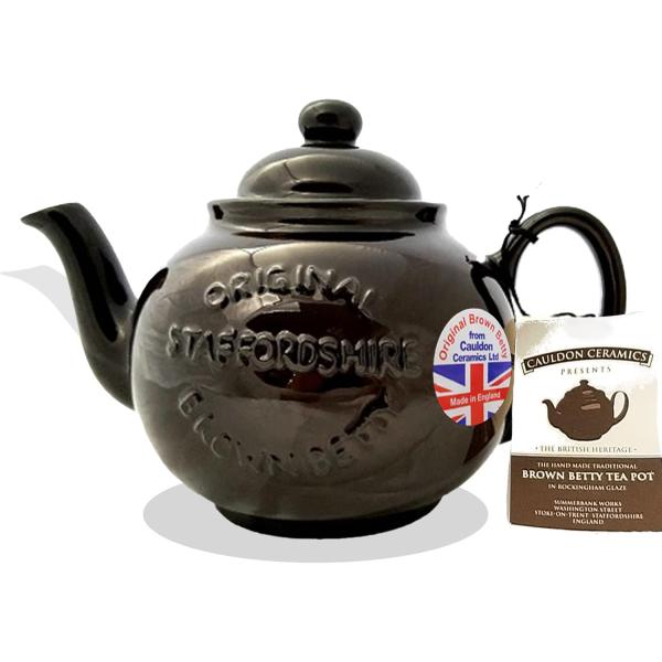 並行輸入品】ブラウンベティー ティーポット 6カップ 英国製 ロゴ入り