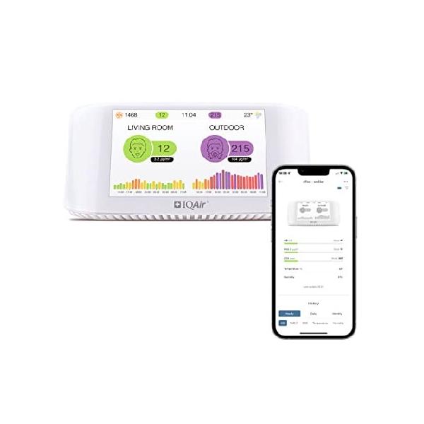 並行輸入品】IQAir 空気清浄機 AirVisual Pro 室内の空気環境を