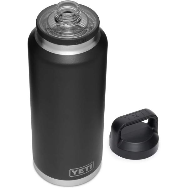 YETI ランブラー 46オンスボトル ブラック ステンレススチール