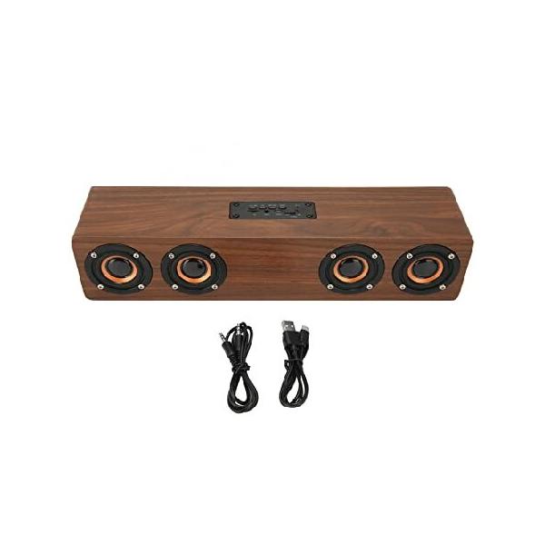 Bluetoothスピーカー 木製サラウンドサウンドインテリジェント