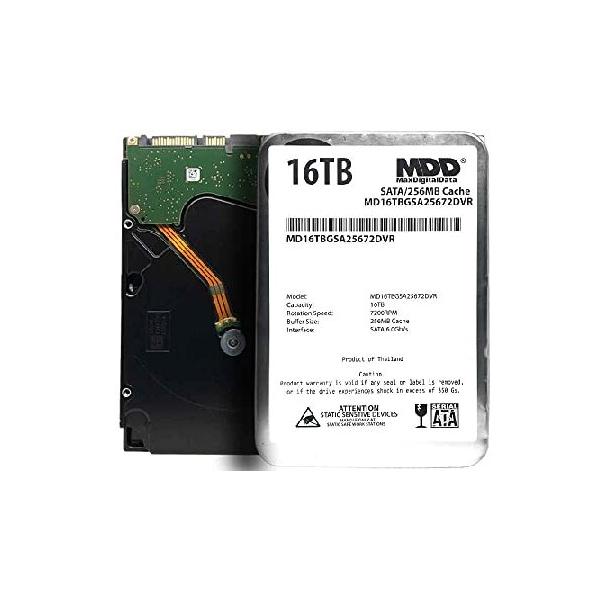 MDD 16TB 7200RPM 256MB キャッシュ SATA 6.0Gb/s 3.5インチ 内蔵