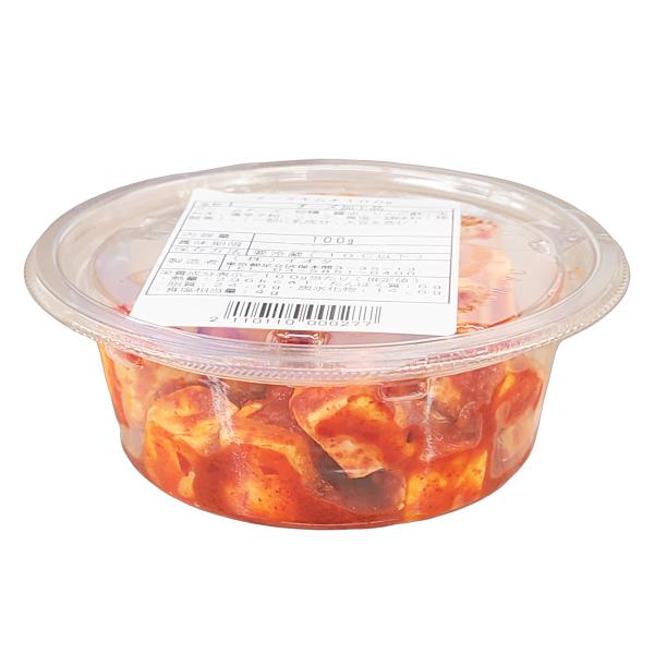 [名称]　チーズ加工品[原材料名]　クリームチーズ、砂糖、しょう油、りんご酢、玉ねぎ、唐辛子粉、リンゴ、食塩/調味料（核酸等）、（一部に乳成分、大豆を含む）[内容量]　100g[賞味期限]　製造日より約2週間[保存方法]　要冷蔵(10℃以下...