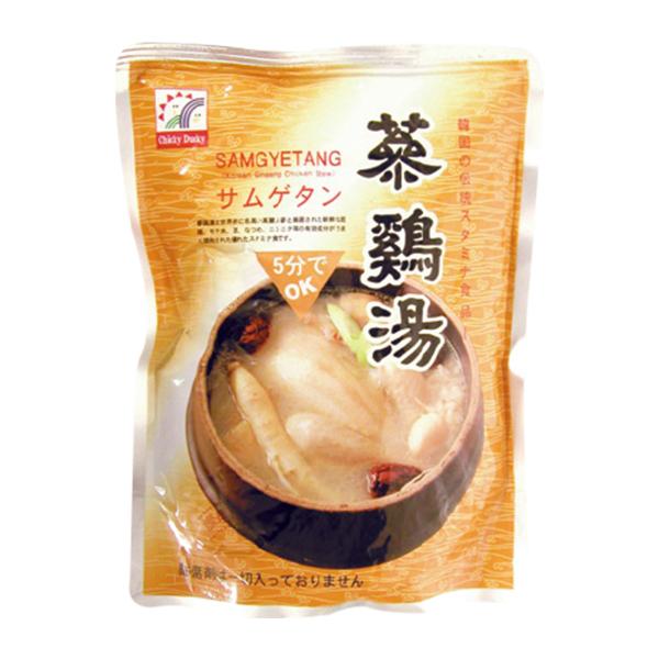 [名称]　参鶏湯[原材料名]　鶏肉、もち米、高麗人参、栗、にんにく、なつめ、食塩、玉ねぎ、生姜、胡椒/調味料（アミノ酸）[殺菌方法]　気密性容器に密封し加圧加熱殺菌[内容量]　800g[賞味期限]　別途記載[保存方法]　常温で直射日光の当ら...