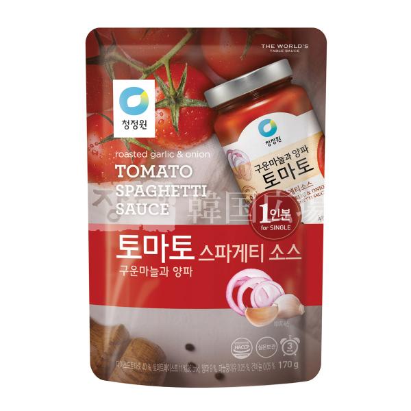 トマトベースに焼きにんにくと玉ねぎの風味が香るトマトパスタソースです。[名称]　トマトパスタソース[原材料名]　トマト・ジュースづけ、トマトペースト、玉ねぎ、植物油脂、砂糖、オリーブ、チキンエキス、塩、バジル、オレガノ、にんにく、黒こしょう...