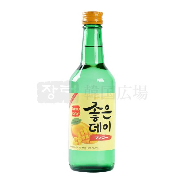 [品名]　リキュール[アルコール分]　12度以上13度以下[内容量]　360ml[原産国名]　韓国[添加物]　果糖（高フルクトースコーンシロップ、砂糖）、クエン酸、マンゴー香り、マンゴー清澄濃縮液等[輸入者及び引取先]　株式会社　ジェイ・ケ...