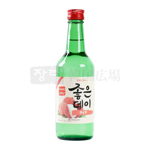 [品名]　リキュール[アルコール分]　12度以上13度以下[内容量]　360ml[原産国名]　韓国[添加物]　果糖（高フルクトースコーンシロップ、砂糖）、クエン酸、ライチ香り、ライチ清澄濃縮液等[輸入者及び引取先]　株式会社　ジェイ・ケイ　...