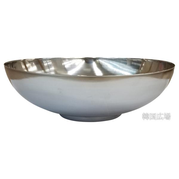 冷麺用の器です。[名称]　ステンレス冷麺器[サイズ]　幅約20cm・高さ約6cm (1人分)[重さ]　230g