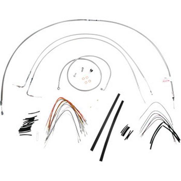 �yUSA�݌ɂ���z 0610-0715 �o�[���[�u�����h Burly Brand �P�[�u���L�b�g �X�e�����X 07�N-10�N FLSTC�AFLSTF�AFLSTN 16�C���`�p HD�X