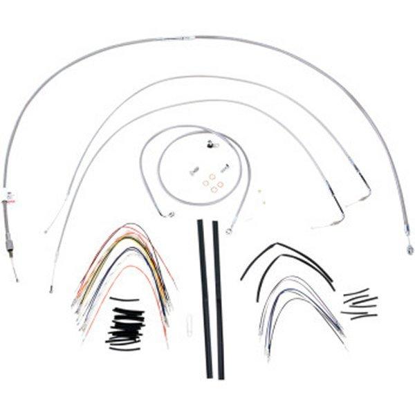 �yUSA�݌ɂ���z 0610-0717 �o�[���[�u�����h Burly Brand �P�[�u���L�b�g �X�e�����X 07�N-10�N FXSTB�AFXSTC 16�C���`�p HD�X