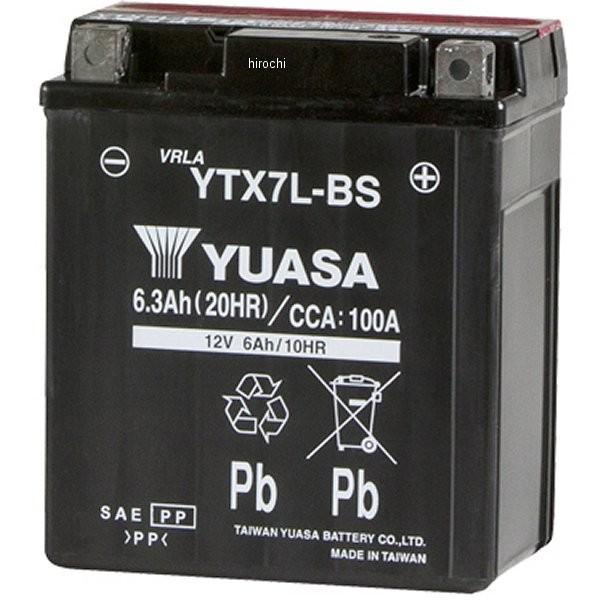 ユアサバッテリーYTX7L-BS ユアサバッテリーYTX7L-BS セロー225W(4JG1〜4JG4)セロー225S