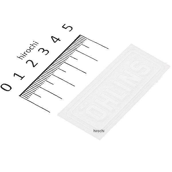 【即納】 1185-01 オーリンズ OHLINS レーシングステッカー W55mmxH20mm 白 HD店