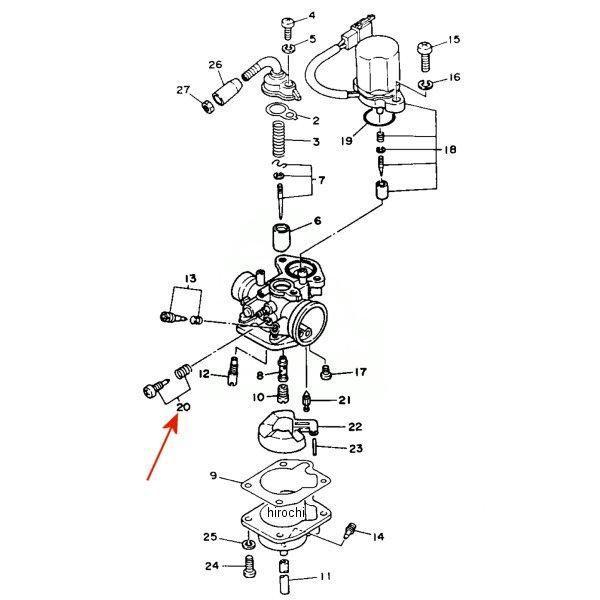 減額分 YAMAHA（ヤマハ） 1YU-14103-00 ヤマハ純正 スロットル スクリュー