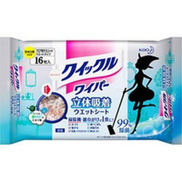 214652 花王(株) Kao クイックルワイパー 立体吸着ウエットシート 16枚