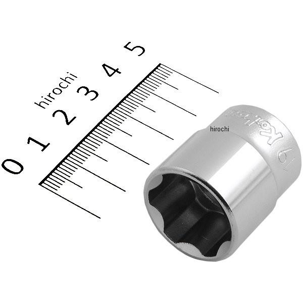 3410M-19-KK �R�[�P�� Ko-ken 3/8�C���`sq �T�[�t�F�C�X�\�P�b�g 19mm HD�X