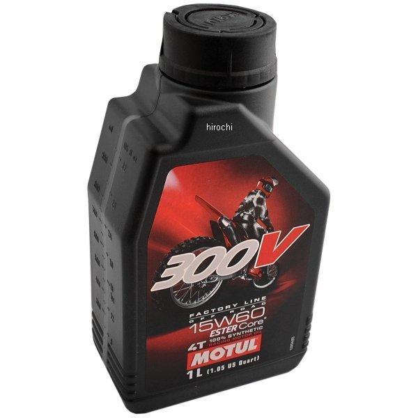 112684 モチュール MOTUL 300V 100％エステル化学合成 4スト オフロード エンジンオイル 15W60 1リットル HD店
