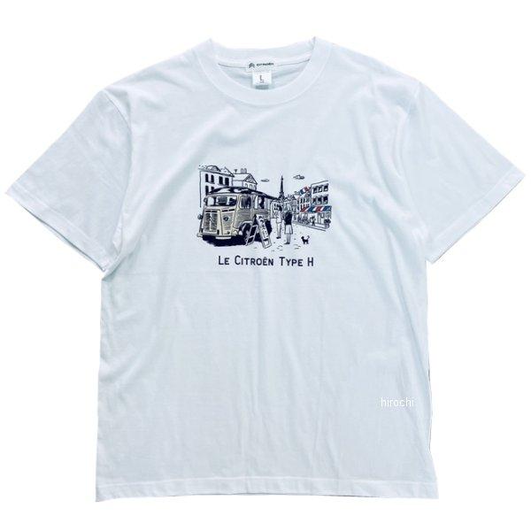 2301CT01-01 シトロエン LE CITROEN TYPE-H Tシャツ 白 Lサイズ HD店 