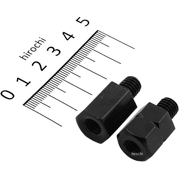 NBS バイクパーツセンター ミラー変換アダプターヤマハ車用カラー:ブラック左右セット右-8mm逆ネジ→正ネジ8mm左-正ネジ8mm →正ネジ8mm60-25-04602504ヤフー HD店