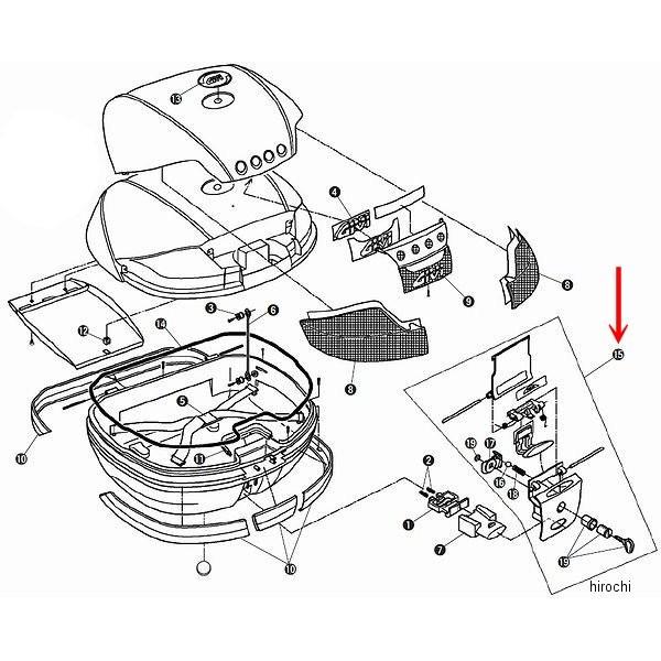 y[J[݌ɂz 66525 Wr GIVI mL[P[Xp bNZbg V46/V35p Z641NM2 HDX