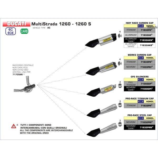71832PK-1200S �A���[ ARROW �X���b�v�I���}�t���[ INDY RACE 15�N-17�N �h�D�J�e�B MULTISTRADA1200S �`�^��/�J�[�{���G���h HD�X