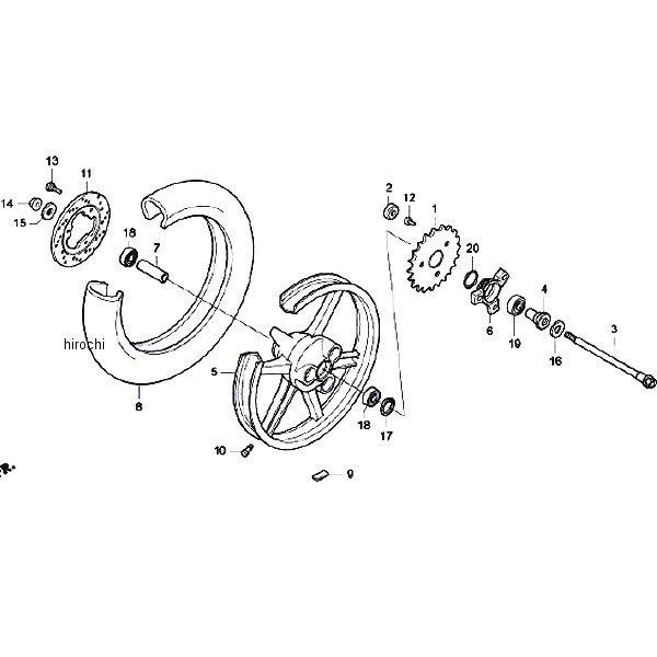 91052-NF4-000 �z���_���[�V���O HRC �@�x�A�����O6904U HD�X