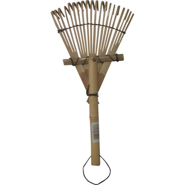 ・柄の短い熊手です。・軽くて、狭い所にも手が届きます。・屋外清掃用。・幅(mm)：140・長さ(mm)：310・頭部爪数(本)：20・竹・天然素材を使用のため、多少サイズにバラつきがあります。・生産国 中国・JANコード 495862706...