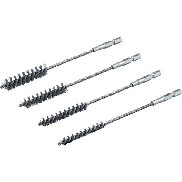 ・削り過ぎたくない部位用はフレキシブルシャフト、固着した錆をしっかり取りたい部位用は一体物シャフトで、各部位別に適した仕様でラインナップ。・(六角軸付ポリッシャ)足廻りの各部位用。・外径(mm)：8・六角軸ビット用ポリッシャー。・研磨材(シ...