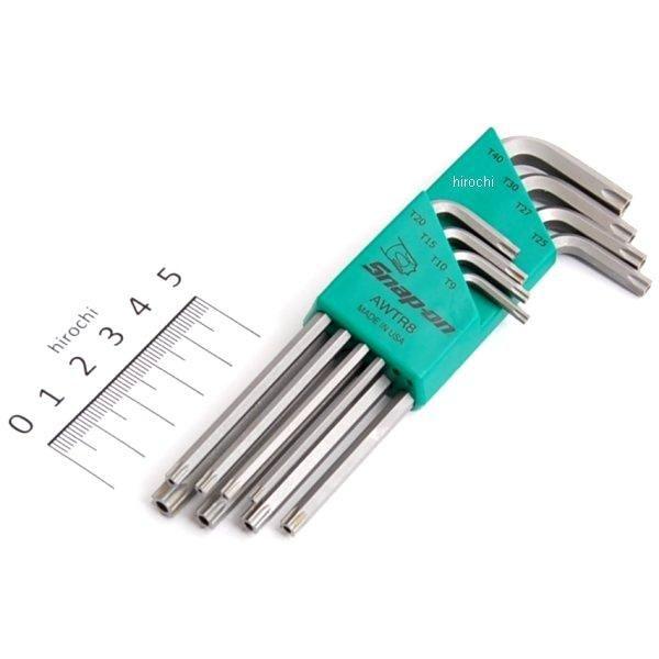 ДД【中古】Snap-on スナップオン L型レンチ AWTR8 やや傷や汚れあり USA在庫あり】 AWTR8 スナップオン Snap-on トルクス L型レンチ 8本