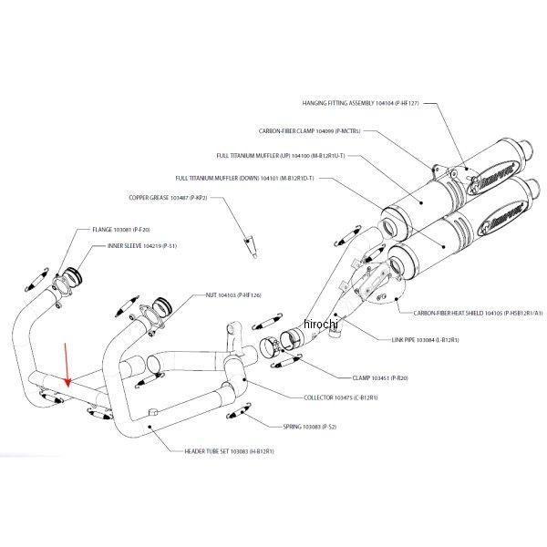 H-B12R1 AN|rb` AKRAPOVIC yAwb_[`[u [VOC 04N-09N BMW R1200GS XeX HDX