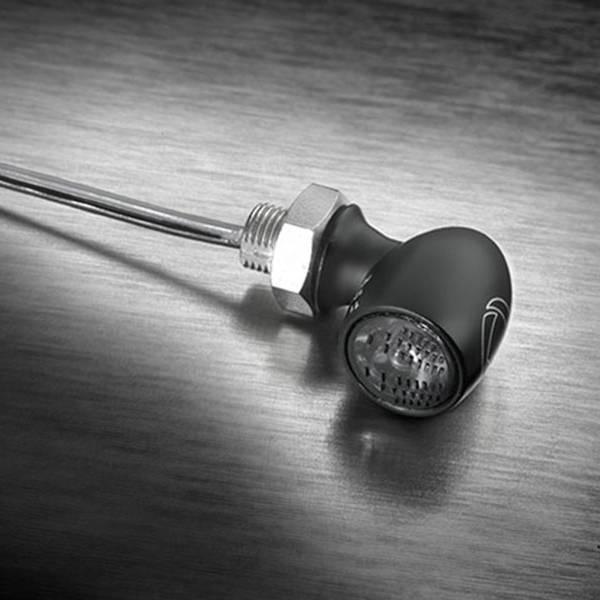 KM1-155-120 ケラーマン Kellermann Bullet Atto RB/バレット アトー WL マットブラック/スモーク ホワイト 1個売り HD店
