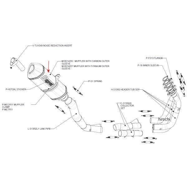 M-R01405C AN|rb` AKRAPOVIC yATCT[ R-TYPE nuT GSX-R1300 J[{ 65/350/69X48 HDX