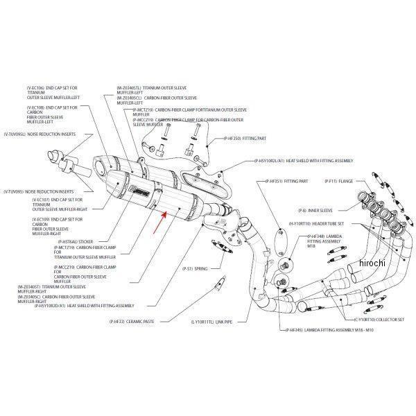 M-Z03405C AN|rb` AKRAPOVIC yATCT[ Z-TYPE E 09N-10N YZF-R1 J[{ (50/300/58) HDX