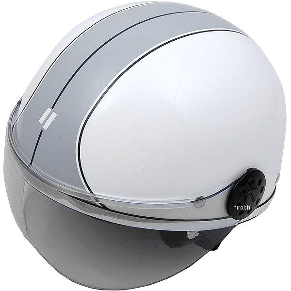 O-ONE リード工業 ヘルメットカラー:白/シルバーサイズ:フリーサイズ(57cm-60cm)125cc以下用素材:ABS(帽体)、ポリカーボネイト(シールド)シールド閉会機構着脱式耳あてカバー装着サイズ調整スポンジ付属【規格】SG/PS...