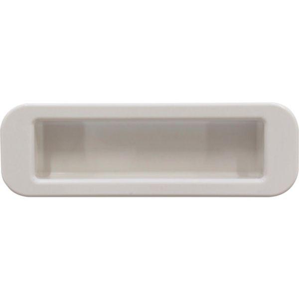 ・文化シャッターの純正部品です。・店舗やガレージ等、シャッター用の補修・取替パーツとして使用して下さい。・品名：シャッターテガケ　ショウ・全長(mm)：82・幅(mm)：26・色：ホワイト・切欠寸法 横(mm)：73・切欠寸法 横(mm)：...