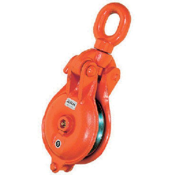 ・シーブはベアリング入りですので回転がスムーズです。・上部が開くのでロープの途中からでも装着できます。・土木、建築工事等での荷物の吊り上げ。・林業、ゴルフ場など・最大使用ロープ径(mm)：14・車径(mm)：125・頭部形状：オーフ型・使用...