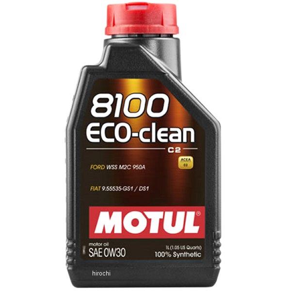 【即納】 110571 モチュール MOTUL 8100 Eco-clean 100%化学合成 4輪用エンジンオイル 0W-30 1リットル SP店