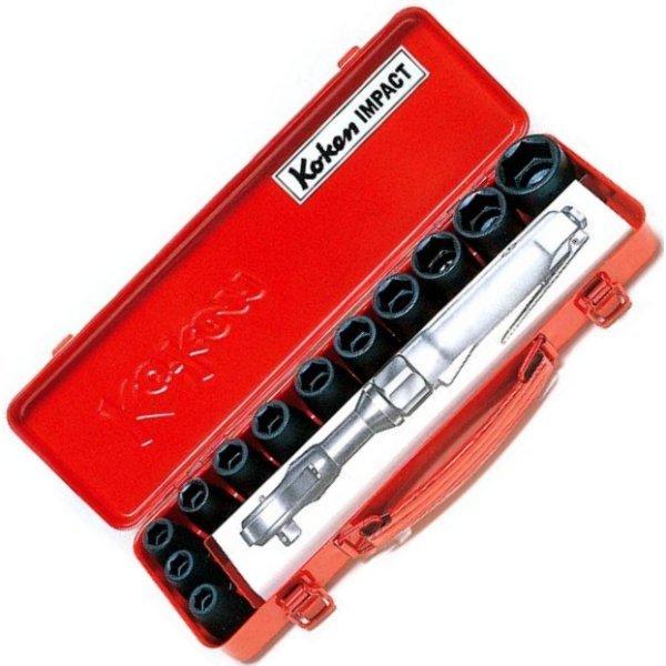 【メーカー在庫あり】 14242M コーケン Ko-ken 1/2インチsq インパクトソケットセット 12ヶ組 SP店