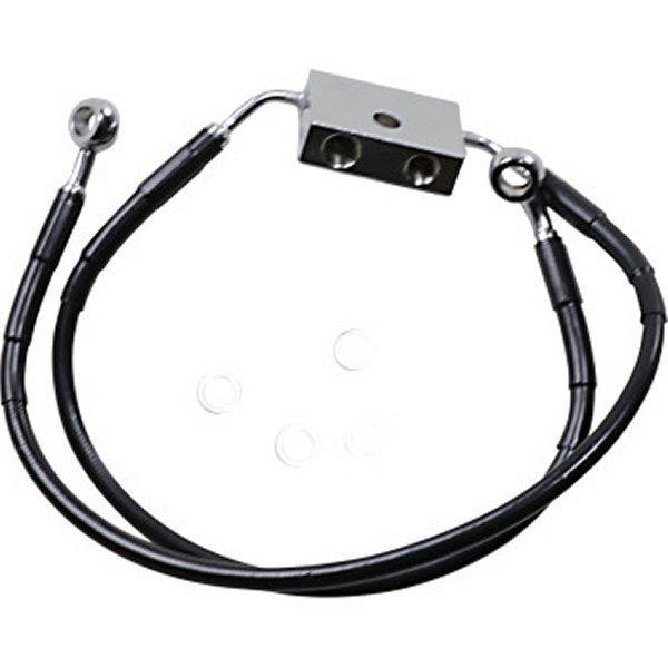 1741-5287 DRAG フロント ブレーキライン 黒ステンレス 標準長