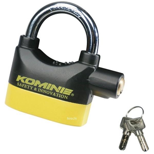 他サイト： 【即納】 4573325709003 09-120 コミネ KOMINE アラームパッドロック 黒/黄 W93mm×H98mm×D32mm SP店の商品画像