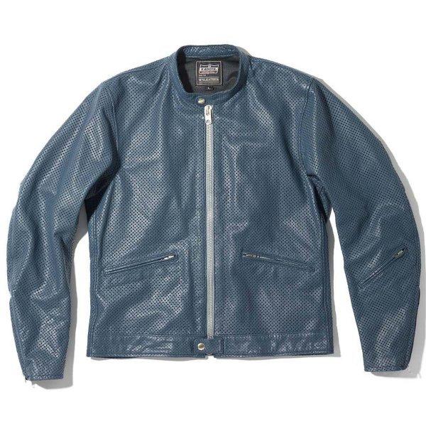 1637 カドヤ KADOYA 春夏モデル PL-RAFF レザージャケット パンチング 