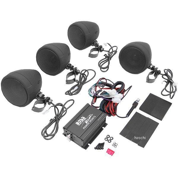 【USA在庫あり】 bsaMCBK470B BOSS AUDIO SYSTEMS バイク用スピーカー アンプ/Bluetooth 3インチ スピーカー 2ペア 黒 SP店