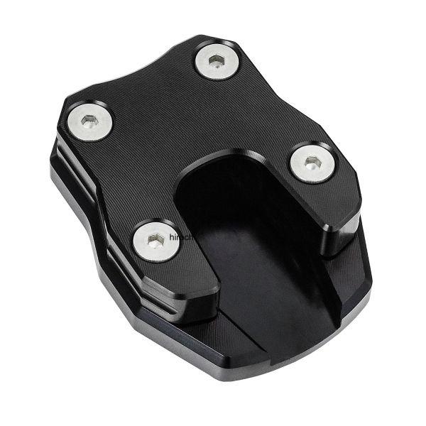 NBS バイクパーツセンター サイドスタンドプレート ブラックハンターカブ JA55砂地、未舗装地やアスファルト等でのサイドスタンドのめり込みを防ぎます。【サイズ】約70mm×54mm×22mm【取付方法】1.六角レンチでプレートのボルトを...
