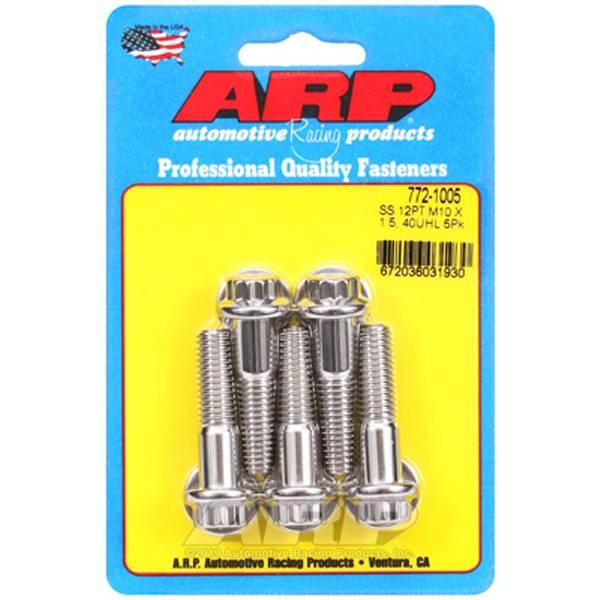 【USA在庫あり】 arp772-1005 ARP M10 x 1.50 x 40mm 12pt ステンレス ボルト 5個入り SP店