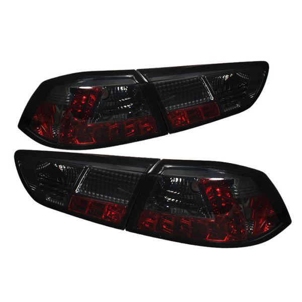 spy5030399 Spyder 三菱 Lancer/Evolution X 08年-14年 LED テールライト スモーク ALT-YD-MITEVO1008-LED-SM SP店