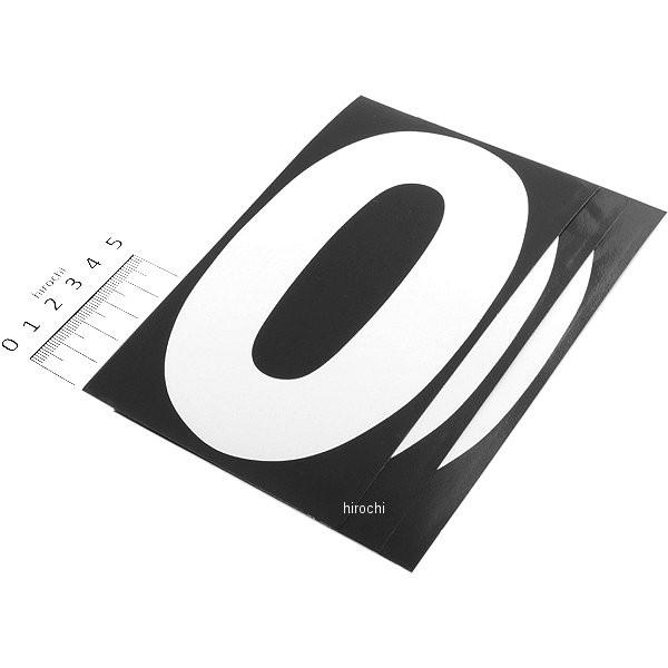 KITACO（キタコ） 000-0005000 ゼッケンステッカー (白/大) 番号0 JP店