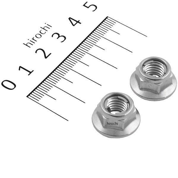 他サイト： 【メーカー在庫あり】 0900-001-02102 キタコ K・Con フランジ付ロックナット セレート無 ステンレス M8x1.25 (2個入り) JP店の商品画像