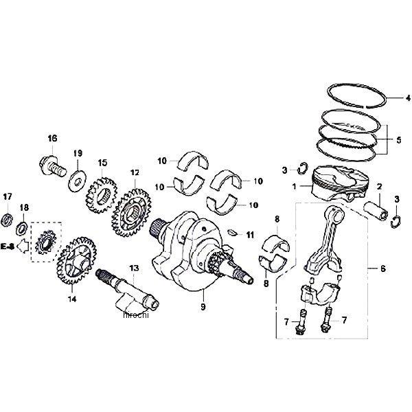 モンキー 13217-NX7-003 ホンダレーシング HRC ベアリングD,コンロッド