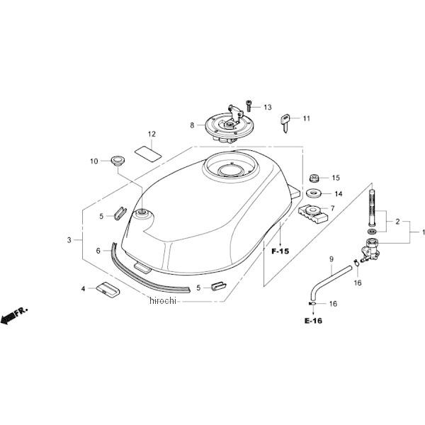 ロードバイクパーツまとめ売り モンキー 17620-NX2-003 ホンダレーシング HRC キャップCOMPフューエル