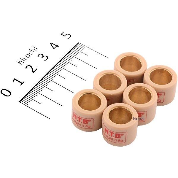 他サイト： 【メーカー在庫あり】 WH16-5.5  WH16-5.5 NTB ウエイトローラー ホンダ系汎用 16φ×13 5.5g 1セット6個入り JPの商品画像